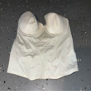 Maidenform White Corset Top